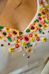 Lily White Silk Blouse